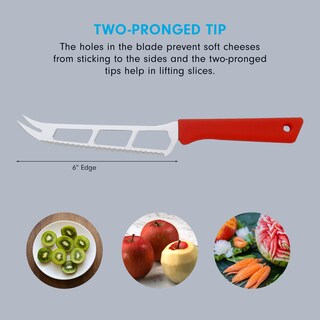 Foto 3 | Foto 3 | Cuchillo Para Queso Y Tomate Messermeister Petite Messer 15 Cm Rojo - Venta Internacional.