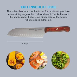 Foto 3 | Foto 3 | Cuchillo Santoku Messermeister Custom Terra Red 18cm - Venta Internacional.