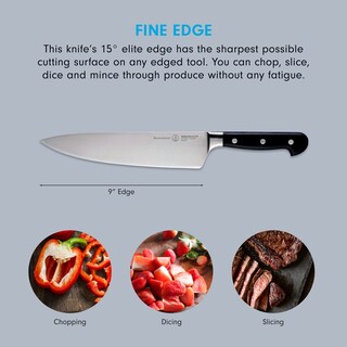 Foto 3 | Foto 3 | Cuchillo De Chef Messermeister Meridian Elite De 9 Pulgadas Acero Alemán - Venta Internacional.