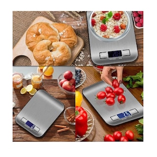 Foto 3 | Foto 3 | Báscula Digital de Cocina de Alta Precisión de 1 G A 10 Kg Eo Safe Imports Esi-13029 Plata