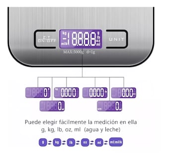 Foto 2 | Foto 2 | Bascula Digital Xtellar Para Cocina Color Plata