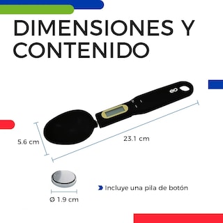 Foto 2 | Foto 2 | Cuchara Báscula Gramera Digital De Cocina 500g Eo Safe Imports Esi-19172 Negro