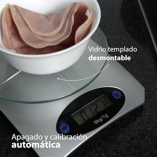 Foto 6 | Foto 6 | Ilios Innova | Báscula Digital Gris Con Plataforma De Cristal Sensor Preciso Y Apagado Automático.