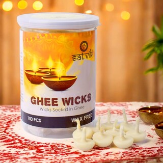 Foto 2 | Foto 2 | Mechas de Ghee Satvik 100% Puro para Pooja y Diya 100 Piezas - Venta Internacional