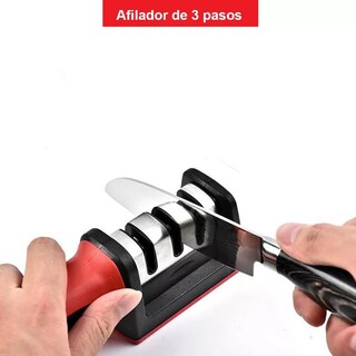 Foto 2 | Foto 2 | Afilador de Cuchillos Genérico 3 Etapas Manual Ergonómico