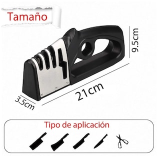 Foto 2 | Foto 2 | Afilador De Cuchillos De Cocina Profesional De 4 Etapas Eo Safe Imports Esi-18818 Negro