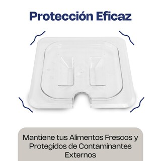Foto 4 | Foto 4 | Tapa Para Insertos De Policarbonato Ranurado Caledonia, Tamaño Sexto (17 X 16 Cm) Con Corte Especial