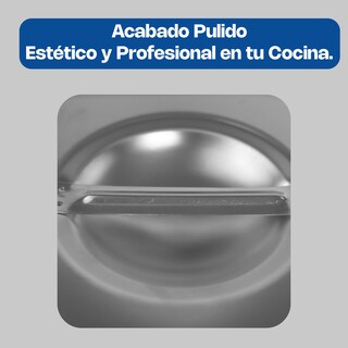 Foto 4 | Foto 4 | Tapa Para Insertos De Acero Inoxidable Caledonia, Tamaño Sexto (17 X 16 Cm) Con Acabado Satinado Y Bordes Especiales, Calibre 24