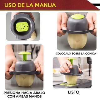 Foto 5 | Foto 5 | Dicer Plus Cortador Rallador Pelador Rebanador de Verduras Rd Royal Cook color Negro