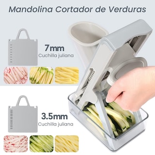 Foto 3 | Foto 3 | Mandolina Cortador de Verduras Hiperware HW-MDN-005 Gris Grosor Fino o Grueso