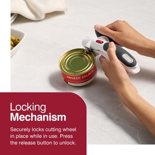 Foto 2 | Foto 2 | Abridor De Latas Zyliss Lock N' Lift Con Imán Elevador De Tapas, Color Blanco - Venta Internacional.