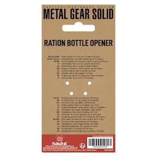 Foto 4 | Foto 4 | Abridor De Botellas Fanattik Metal Gear Solid Ration - Venta Internacional.