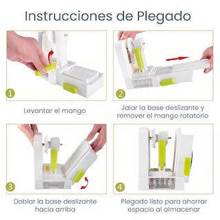 Foto 8 | Foto 8 | Rallador de Verduras Hiperware HW-EPD-013 Blanco 5 Cortes en Espiral