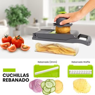 Foto 4 | Foto 4 | Cortador de Verduras Hiperware Multifunción 8 en 1 Gris