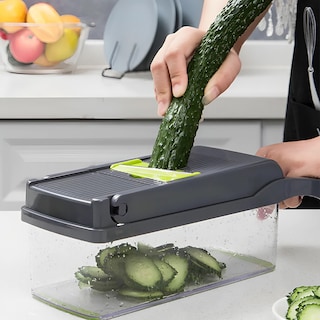 Foto 8 | Foto 8 | Cortador de Verduras Hiperware Multifunción 8 en 1 Gris