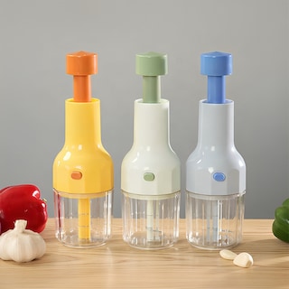 Foto 3 | Foto 3 | Picador De Ajo Cebolla Verduras Push Hiperware De 450ml Color Amarillo