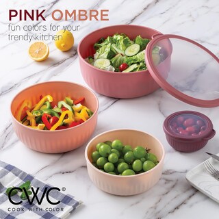 Foto 6 | Foto 6 | Set De Cuencos Prep Cook With Color, Mezcla Ancha Con Tapas, 12 Piezas - Venta Internacional.