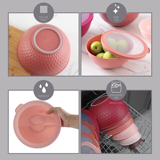 Foto 5 | Foto 5 | Cuencos Para Mezclar Cook With Color, 12 Piezas De Plástico Con Tapas - Venta Internacional.