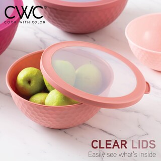 Foto 6 | Foto 6 | Cuencos Para Mezclar Cook With Color, 12 Piezas De Plástico Con Tapas - Venta Internacional.