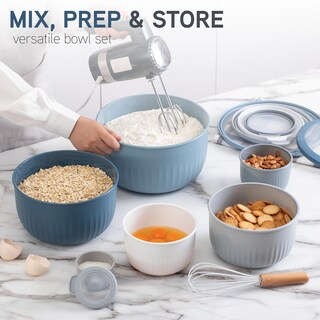 Foto 2 | Foto 2 | Set De Cuencos Para Mezclar Cook With Color Prep Con Tapas, 12 Piezas - Venta Internacional.