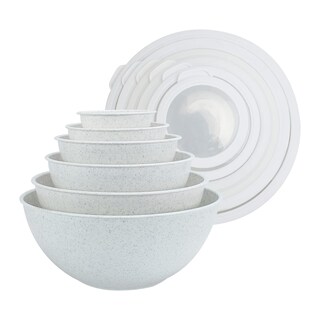 Foto 1 | Foto 1 | Juego De 12 Tazones De Plástico Con Tapas Para Mezclar, Cook With Color - Venta Internacional.