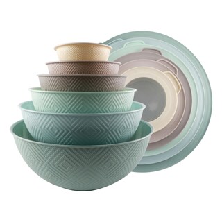 Foto 1 | Foto 1 | Juego De Nido De Plástico Para Mezclar Cuencos Cook With Color, 12 Piezas - Venta Internacional.