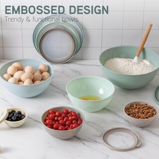 Foto 3 | Foto 3 | Juego De Nido De Plástico Para Mezclar Cuencos Cook With Color, 12 Piezas - Venta Internacional.