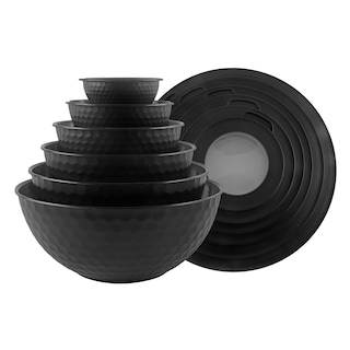 Foto 1 | Foto 1 | Cuencos Para Mezclar Cook With Color, 12 Piezas De Plástico Con Tapas, Color Negro - Venta Internacional.