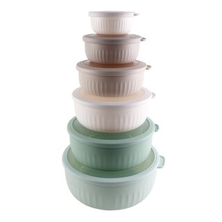 Foto 1 | Foto 1 | Set De Cuencos Para Mezclar Cook With Color Prep Con Tapas, 12 Piezas - Venta Internacional.