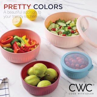 Foto 5 | Foto 5 | Set De Cuencos Prep Cook With Color, Para Mezclar, Con Tapas, 12 Unidades - Venta Internacional.