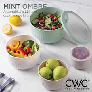 Foto 4 | Foto 4 | Set De Cuencos Para Mezclar Cook With Color Prep Con Tapas, 12 Piezas - Venta Internacional.