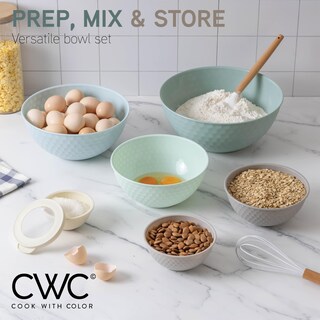 Foto 3 | Foto 3 | Juego De Nido De Plástico Para Mezclar Cuencos Cook With Color, 12 Piezas - Venta Internacional.