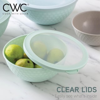 Foto 6 | Foto 6 | Juego De Nido De Plástico Para Mezclar Cuencos Cook With Color, 12 Piezas - Venta Internacional.