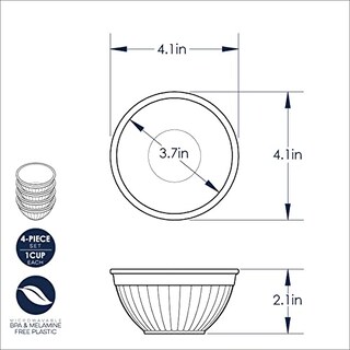 Foto 4 | Foto 4 | Juego De Cuencos Para Mezclar Nordic Ware Mini Prep And Serve, 4 Piezas - Venta Internacional.