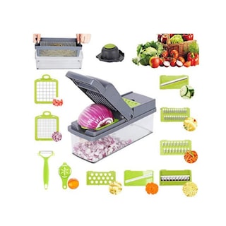 Foto 1 | Foto 1 | Cortador De Verduras 14 En 1 Con 8 Cuchillas De Acero Inoxidable - Venta Internacional.