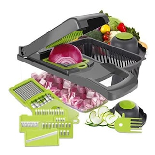 Foto 2 | Foto 2 | Cortador De Verduras 14 En 1 Con 8 Cuchillas De Acero Inoxidable - Venta Internacional.