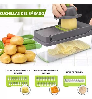 Foto 4 | Foto 4 | Rallador Cortador Rebanador Picador Manual De Verduras Fruta Xtellar
