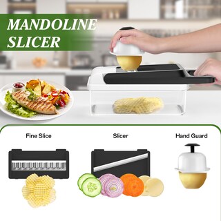 Foto 4 | Foto 4 | Picadora De Verduras Homehacks, Utensilio De Cocina 12 En 1, Color Blanco - Venta Internacional.