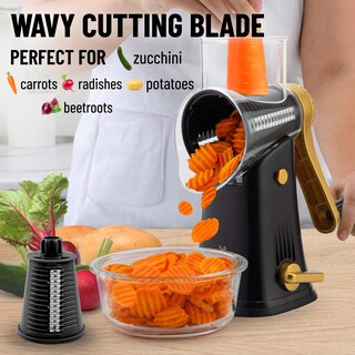 Foto 4 | Foto 4 | Rallador Rotativo De Queso Zulay Kitchen De 5 Cuchillas Con Base De Succión - Venta Internacional.