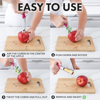 Foto 6 | Foto 6 | Apple Corer Zulay Kitchen Premium Ultra Sharp De Acero Inoxidable - Venta Internacional.
