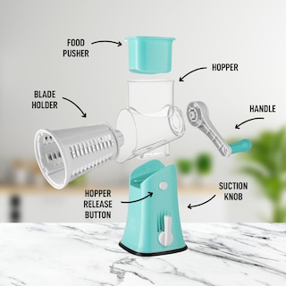 Foto 6 | Foto 6 | Rallador Rotativo De Queso Zulay Kitchen De 5 Cuchillas Con Base De Succión - Venta Internacional.