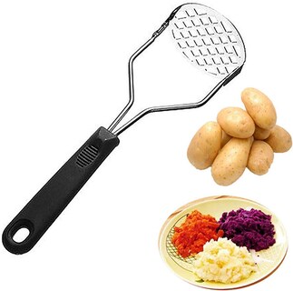 Foto 1 | Foto 1 | Trituradora De Patatas Huoguo Mango Antideslizante De Acero Inoxidable De 25 Cm - Venta Internacional.