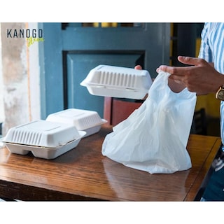 Foto 5 | Foto 5 | Ensaladera Kanogo Green Desechable Biodegradable con Tapa de 32 Oz 150 pzs