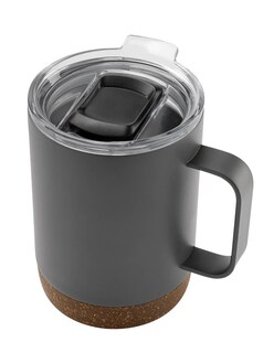 Foto 1 | Foto 1 | Taza Doble Pared Base De Corcho Gris