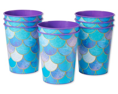 Foto 2 | Foto 2 | Vasos Con Diseño De Sirena American Greetings, 16 Onzas, 8 Unidades, Party Supplies - Venta Internacional.