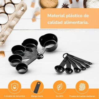 Foto 3 | Foto 3 | Juego De Tazas Cucharas Medidora 11pc Para Cocina Repostería Lab.g Multicolor