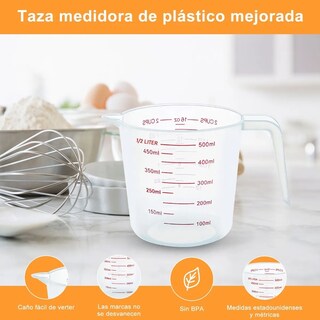 Foto 4 | Foto 4 | Juego De Tazas Cucharas Medidora 11pc Para Cocina Repostería Lab.g Multicolor