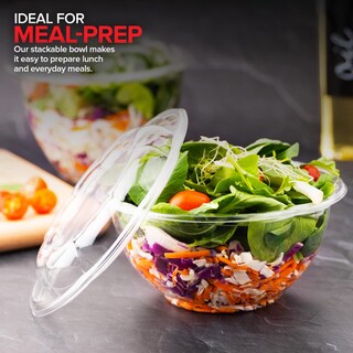 Foto 6 | Foto 6 | Ensaladeras Desechables Stock Your Home, 950 Ml Con Tapas (paquete De 50) - Venta Internacional.