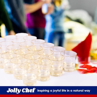 Foto 6 | Foto 6 | Vasos De Plástico Jolly Chef 14 Onzas Purpurina Dorada Paquete De 100 - Venta Internacional.