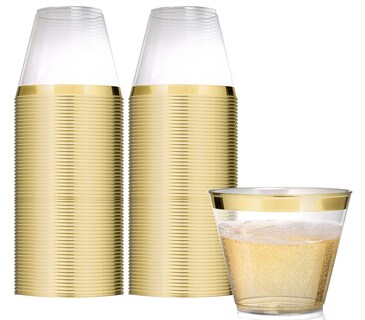 Foto 1 | Foto 1 | Vasos De Plástico Desechables Stock Your Home 270 Ml (paquete De 100) - Venta Internacional.